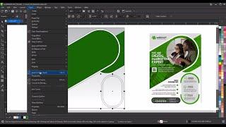 How to Create Corporate Flyer Design Template Using Coreldraw