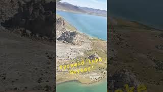 Pyramid lake geyser! #flying #littlefaithful #geyser #blackrock
