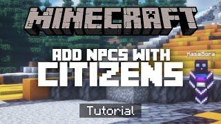 How To Add NPCs To Your Minecraft Server (Citizens Tutorial)