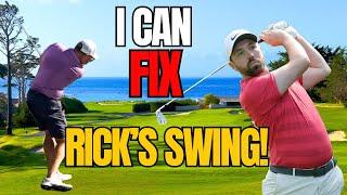 How to Fix Rick Shiels' Golf Swing so he ALWAYS BREAKS 75!!!