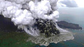 Half an hour ago, a powerful volcano explosion shook the Philippines