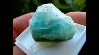 Blue Smithsonite mineral specimen from the Lavrion mines in Greece