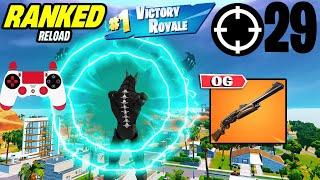 29 Elimination Solos "UNREAL Ranked RELOAD” Gameplay Wins (Fortnite Chapter 6 PS4 Controller)