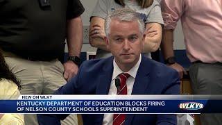 Kentucky Department of Education blocks firing of Nelson County superintendent