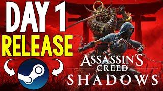 UBISOFT COMES CRAWLING BACK TO STEAM - ASSASSIN'S CREED SHADOWS DAY 1 ON STEAM!