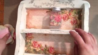 Shabby Chic craft caddy