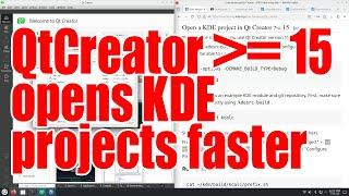 Qt Creator 15 or newer opens faster KDE projects built using kde-builder - November 2024 - 92b68ef4