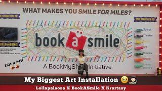 My Biggest String Art Installation at Lollapalooza | Henanshi | BookASmile x Krartasy