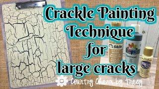 How to Use Crackle Paint to Make Large Cracks ~ Please Read Pinned Comment for an Update