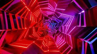 Abstract Background Video 4k VJ LOOP NEON Simple Tunnel Red Blue Compilation Chill Motion Graphic