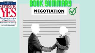 How to Negotiate Like a Pro | Getting to Yes (Book Summary in English)