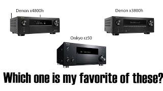 Denon x3800h vs x4800h vs Onkyo rz50 comparison review!