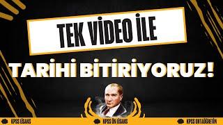 TEK VİDEODA KPSS TARİHİ BİTİRİYORUZ | KPSS TARİH GENEL TEKRAR