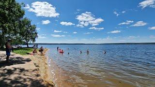 7 июля 2024г,В Гостях у сватов.Баня.Городской пляж в Заречном*РЕВЬЕРА*Солим огурцы.