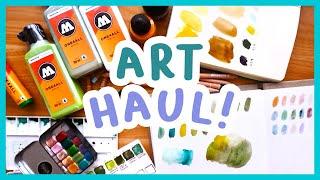 Art supply haul and swatching!  In my watercolour era 