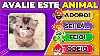 AVALIE O ANIMAL FOFO |‍⬛ ANIMAIS FOFINHOS | O Jogo das escolhas mais lindinhas #quiz #macaquiz