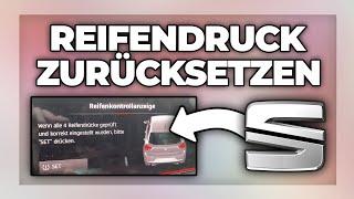 SEAT Reifendruck reset / zurücksetzen  - Tutorial