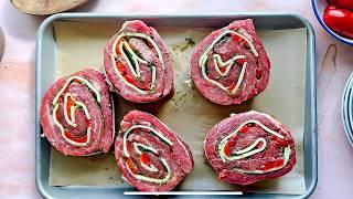 Flank Steak Pinwheels - Perfect Easy Summer Grilling Recipe!