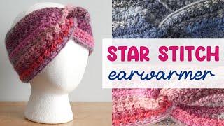 Easy STAR STITCH Ear Warmer