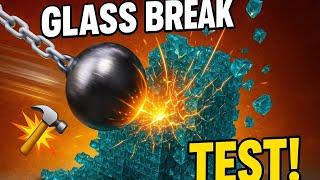 What Weight Will Break This Glass?  | Ball vs Glass Cube