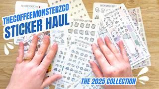 Planner Sticker Haul l TheCoffeeMonsterzCo,  Hobonichi Weeks sticker haul, TCMC 2025 planner haul