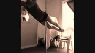 Pole dancing practice - superman and handspring