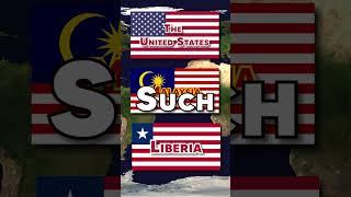 Why do the US, Malaysia and Liberia Have Similar Flags - #shorts