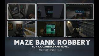 [ZaT-SCRIPTS][QBCore/ESX] FIVEM MAZE BANK HEIST (Inspired UI)