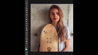 How to add a pattern on a plain wooden skateboard in photoshop 2024