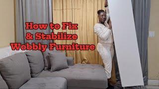 How to Fix & Stabilize Wobbly Furniture Step by Step #diy