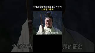 许攸居功自傲对袁绍更心有亏欠，以死了却余生#三国 #电视剧 #shorts