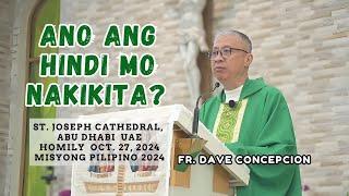 ANO ANG HINDI MO NAKIKITA? - Homily by Fr. Dave Concepcion on Oct. 27, 2024