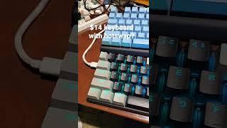 $14 keyboard with hotswappable switches!