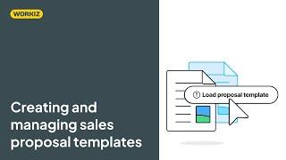 Creating and managing sales proposal templates