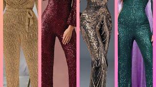 sparkle style glittery sequin jumpsuit perfect partywear dazzling collection for glamorous look