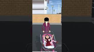 Lutle boy and litle girl crying  #shorts #sakuraschoolsimulator