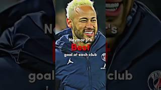 Neymar Jr's best goal at each club #football