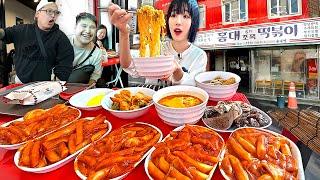 조폭들이 장사한다고 소문난 분식집.. 홍대 떡볶이 라면 순대 먹방