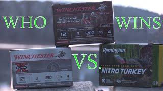 Battle of the Brands! | Turkey load comparison test: Longbeard XR vs Super X vs Nitro Turkey