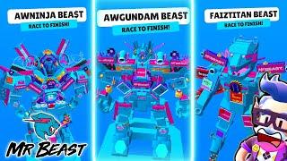 NINJA VS GUNDAM  NEW BEST ROBOT MRBEAST WORKSHOP MAPS MADE BY @awvexel  IN STUMBLE GUYS