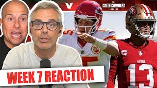 Reaction to Chiefs-49ers, Lions-Vikings, Eagles-Giants, Texans-Packers | Colin Cowherd NFL