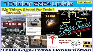 4 New 4680 Battery's! Fork Sculpture & Castings All Over! 7 Oct 2024 Giga Texas Update (07:35AM)