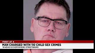 Streetsboro man charged with 110 child sex crimes committed over 19-year span