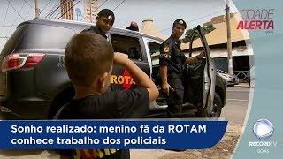 CA - Sonho realizado: menino fã da ROTAM conhece trabalho dos policiais - 03-10-2018