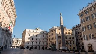 Palazzo Montecitorio on Piazza di Monte Citorio, Rome, Italy