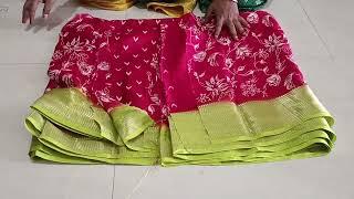 10.11.24 dolla silks joined Sarees New collection 5 sarees 1500 rs ph 7200310033