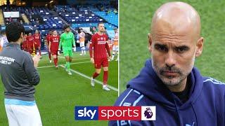 Man City give Premier League champions Liverpool guard of honour 