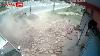 Tata Punch breaking wall in full speed | accident | strong | 5 star safety