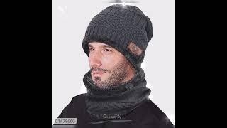 Men's Woolen Cap Set with Neck Muffler (click on description for the deal)