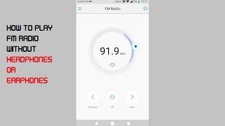 How to play FM radio without headphones / earphones!!!(SOLVED)